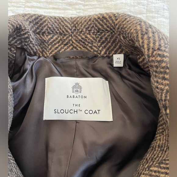 Aritzia Babaton The Slouch Coat Wool Cashmere - Picture 3 of 4